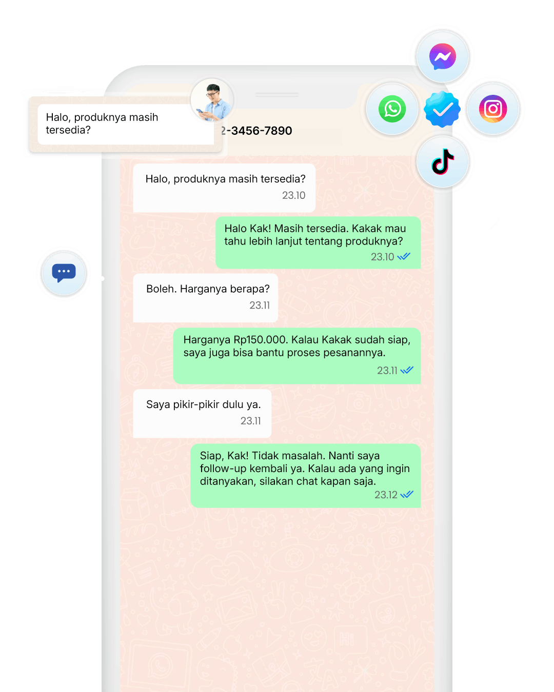 Dashboard Chat Cekat.AI